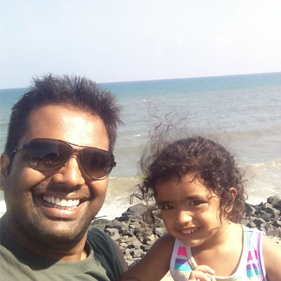 Vivek Iyer, father of Tvisha, 4 years old